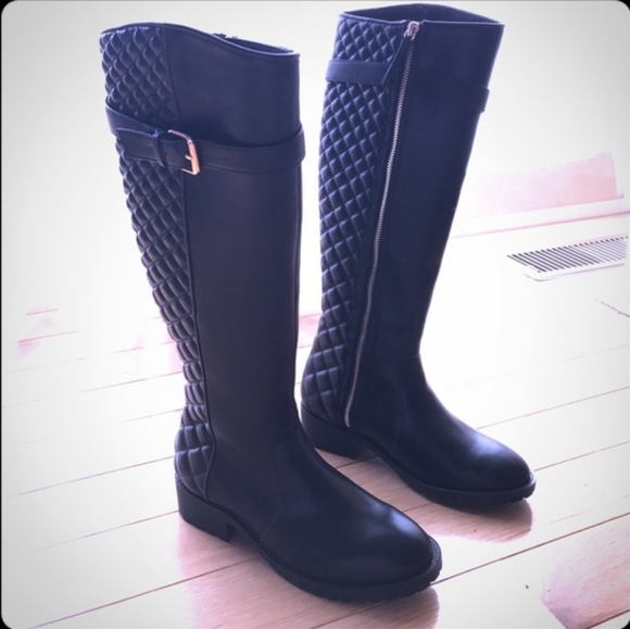 Zara quilted leather boot - Picture 1 of 7